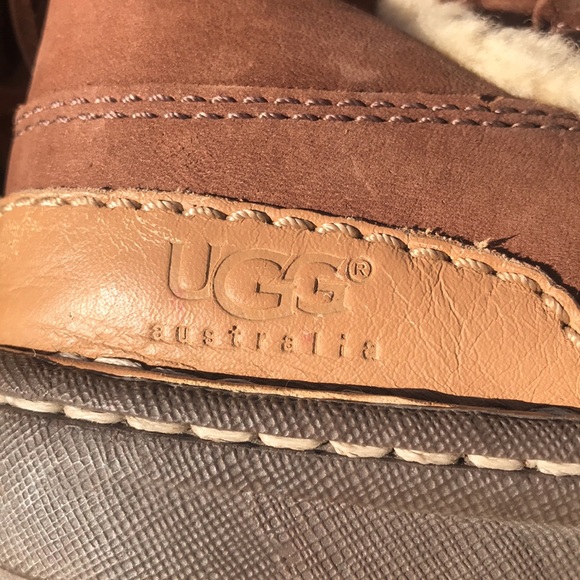 UGG | Shoes | Ugg Tan Winter Boots With White Fur | Poshmark UGG Tan Winter Boots with White Trim